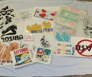 VTG Lot of Iron-On Transfer Prints T-Shirt Arizona AZ Butterfly Woman Over 100