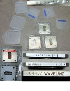 Lot of 3 NEW Waveline Flange /Spacer/ pressure windows  WR-112 00443, 695-PI
