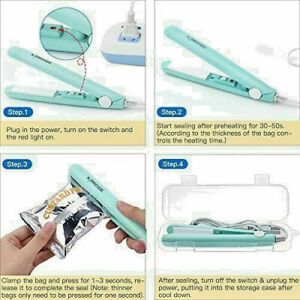 Mini Bag Sealer Heat Seal Kitchen Gadget Food Bag Re-sealer Storage ~ Ships FREE