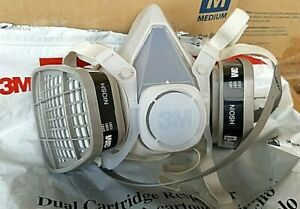 3M 5101 Half Face Respirator w/ Organic Vapor Assembly - Size: SMALL