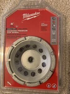 Milwaukee 49-93-7710 5&#034; 127mm Diamond PREMIUM Cup Wheel single row