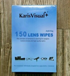 Lot of 2 Anti-Fog Lens Wipes Pre-Moistened 6&#034; X 5&#034;,for Eye Glasses,100Pack