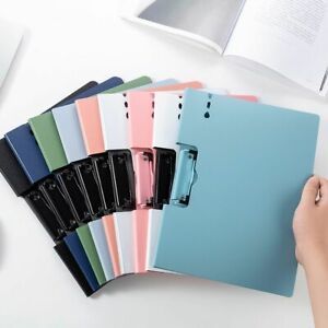 Paper Organizer A4 Clipboard Writing Pad Plastic File Folder With Metal Hook