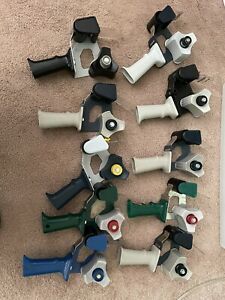 Tape Gun Dispensers For Packing Sealing Handheld Lot Of 10
