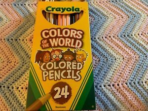 Colors of the World Crayola colored pencils non toxic pack of 24 New in box