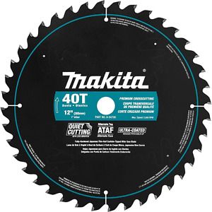 Makita A-94786 12-Inch 40 Tooth Ultra Coated Mitersaw Blade, Black