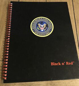 Black N&#039; Notebook 8-1/2 x 11 70 Decal Department Of  National Intelligence