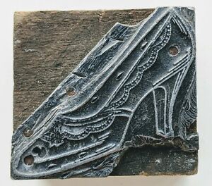 Printing Letterpress Printers Block *HIGH HEEL SHOE*