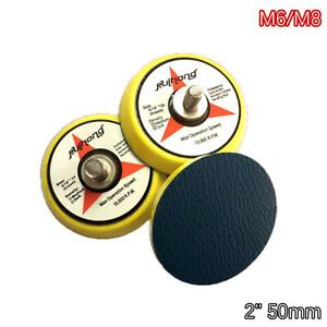 2&#034; 50mm Sanding Pad Hook &amp; Loop Face For Drill Abrasive Polishing Sanding Disc