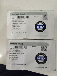 HID  ISOProx II Access Control Cards -1386LGGMN - 194 cards - open box
