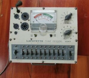Lafayette Tube Tester Model TE-15 w/ User Manual and Tube Chart Read!! Complete