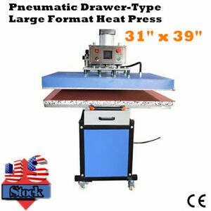 US 31&#034; x 39&#034; Pneumatic Drawer-Type Large Format Heat Press Transfer Machine