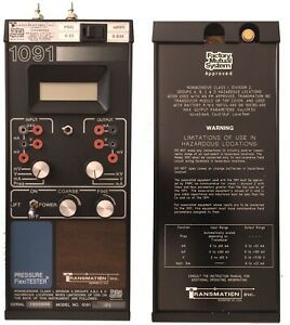 Transmation 1091 Pressure Flexitester With Transmation 1099 PNP Pressure Pump