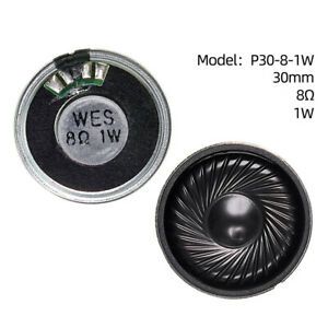 30mm Dia 8 Ohm 1W Metal Shell Internal Mini Speakers  Loudspeaker