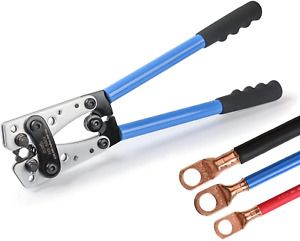IWISS Cable Lug Crimping Tool for Heavy Duty Wire Lugs,Battery Terminal,Copper L