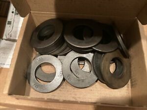 NEW BOX LOT OF 25 WROUGHT WASHER HIGH STRENGTH 1&#034; &#034;S&#034; MARKED WASHERS, NEW