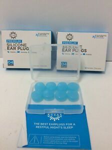 2 Packs Reusable Silicone Ear Plugs  Noise Canceling to 32dB Moldable NEW