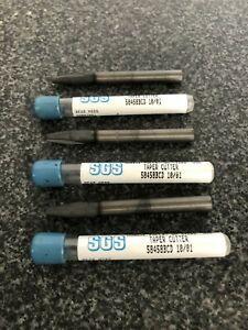 Kyocera SGS Tapered End Mill Cutter 58458BCD 10/01, 2 Flute