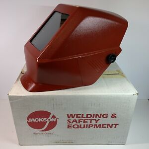 Jackson Safety Fixed Shade HSL-100R Welding Helmet 07744-0506 Red NEW OPEN BOX