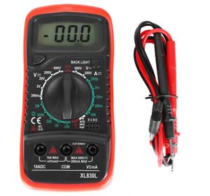 Digital Multimeter AC DC Voltmeter Ammeter Ohmmeter Volt Tester Meter XL830L US