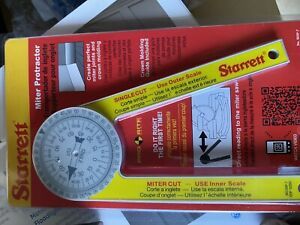 Starrett 505P-7 Plastic Miter Protractor - 7&#034; New In Package