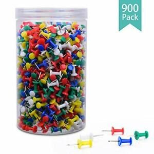 900 PCS Clear Push Pins  Demaxiya Standard Corkboard Pins for Home   Office  Pla