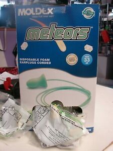 200 Pairs MOLDEX 6870 Meteors® Uncorded Ear Plugs, 33dB Rated, Contoured Shape