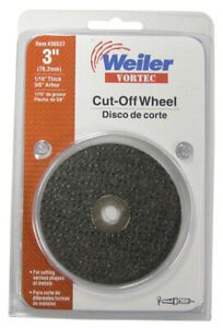 Weiler 36537 Vortec Aluminum Oxide Cut-Off Wheel 3 Dia. x 1/16 Thick in.