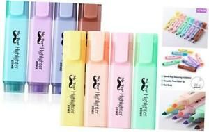 - Pastel Highlighters, 8 Pack, Chisel Tip, Assorted Colors, Highlighters, No