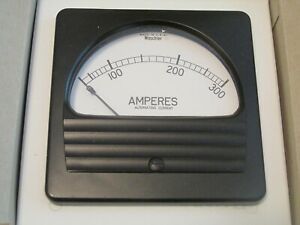 Weschler RA-371 Panel Meter 0-300 Amperes 4.25&#034; x 4.25&#034; - NEW in the Box!