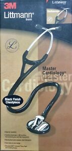 3M Littmann Brand 2161 Master Cardiology Stethoscope 27Inch 68cm Black Edition