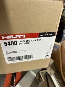 Hilti Gx 3 Pins &amp; fuel cells 5400 3/4&#034; pins &amp; 6 new gc 41 fuel cells x-c 20mx