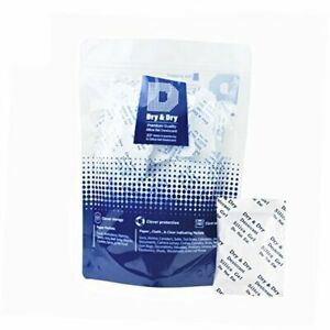 5 Gram Pack of 50 &#034;&#034; Premium Pure &amp; Safe Silica Gel Packets Desiccant 50 Pack