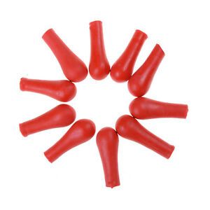 10Pcs Red Rubber Head For Dropper Sucker Thicken Latex Cap For Lab/Chemistry  C