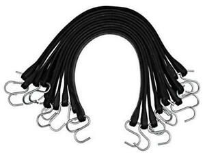 Pack of - 21&#034; Inch Natural Rubber Bungee Cords with Hooks(32&#034; Max Stretch)  10