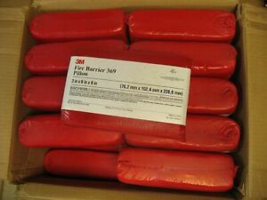 Case of 20 3M Fire Barrier Pillows FB369 Large 3&#034; x 6&#034; x 9&#034; New