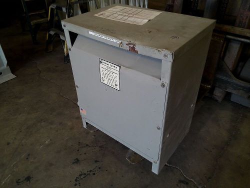 30 kva hevi duty transformer 480 to 240/120 v. 3 phase, t5h30s, 0445948t00 for sale