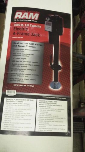 Ram-3,500 lbs. electric trailer jack with drop leg for sale