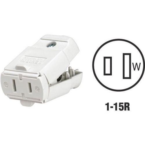 Leviton 016102wp thermoplastic cord connector-wht cord connector for sale