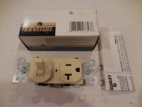 Leviton Decora Combo Switch (SP) &amp; Receptacle Ivory 5335-I NEW IN BOX