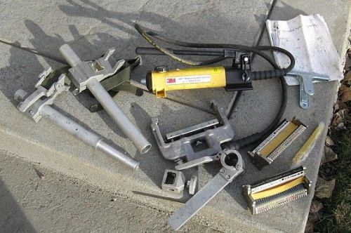 3m ms2 modular splicing rig with hand pump &amp; heads unipresser for sale