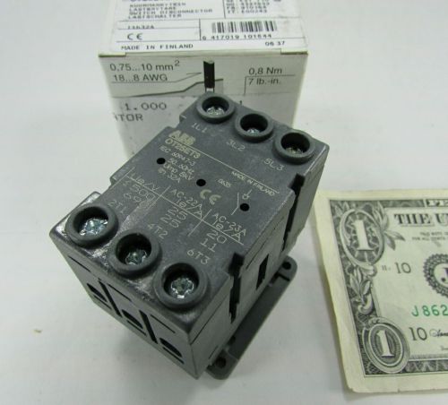 New abb ot25et3 general purpose switch interrupters motor disconnect 25a 600v ul for sale