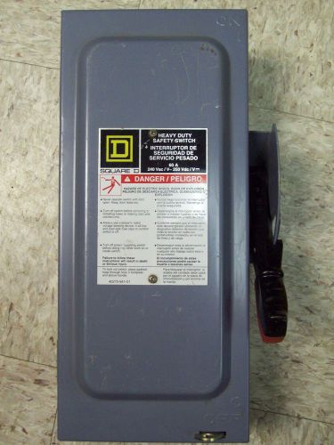 Square D H222N HEAVY DUTY Safety Switch Disconnect - 240V AC - 60A