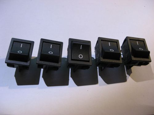 Qty 5 Rocker Switch Chily 306 Series DPST Panel Mount 16A 250VAC NOS