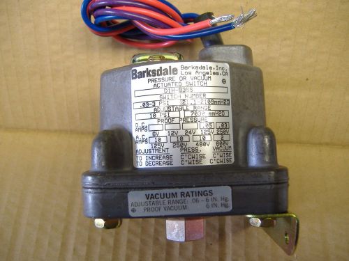 Barksdale Pressure Switch Model # D1H-B3SS