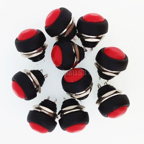 10 x  new red off (on) push button horn switch horn button for sale
