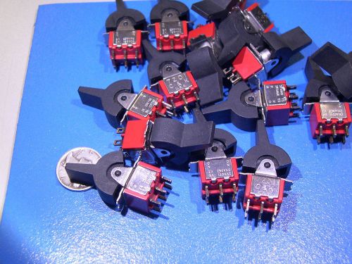 Qty-17  c&amp;k components 7201 on - on rocker switch 2a 250v new for sale