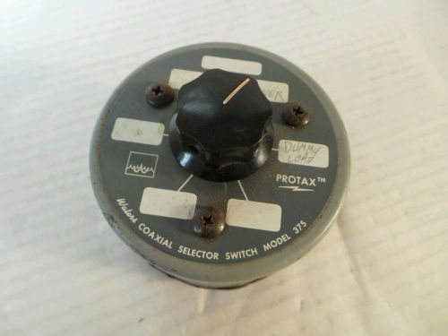Waters 6 Position Coaxial Selector Switch Model 375