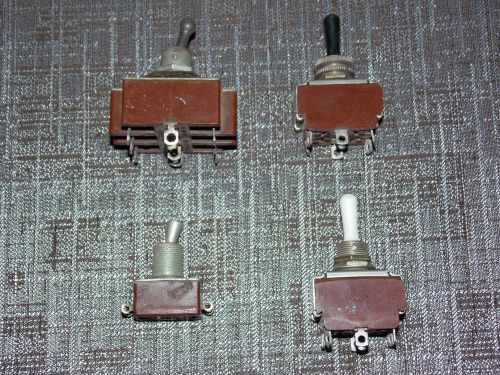 Lot of 4 USSR Russian Military Toggle Switch !!! New old stock !!!