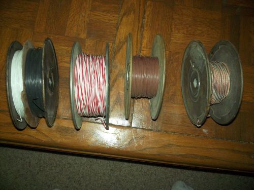 Lot of 4 spools cross connect telephone wire ,cable for sale